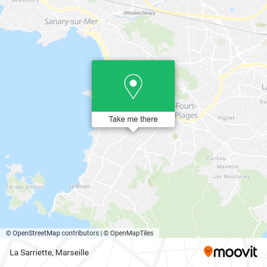 La Sarriette map