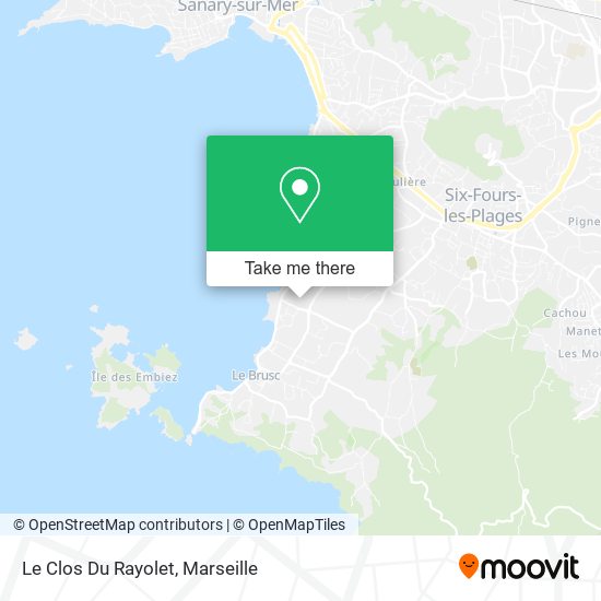 Le Clos Du Rayolet map