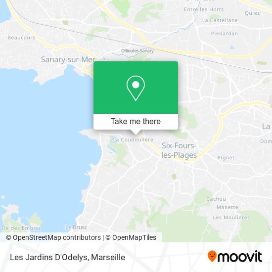 Les Jardins D'Odelys map