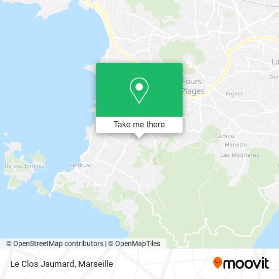 Le Clos Jaumard map