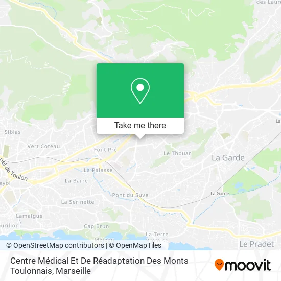 Centre Médical Et De Réadaptation Des Monts Toulonnais map