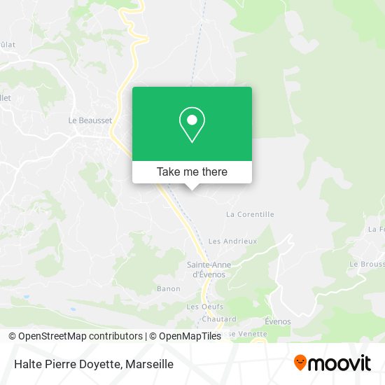 Halte Pierre Doyette map