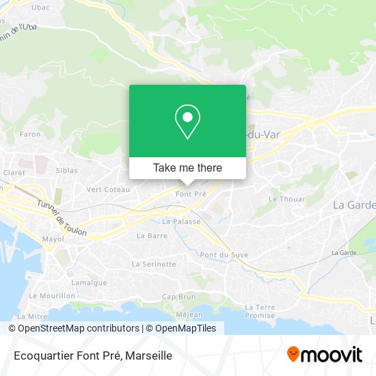 Ecoquartier Font Pré map