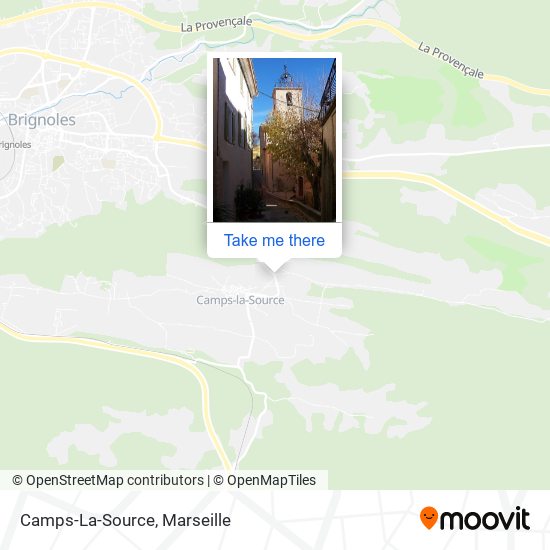 Camps-La-Source map