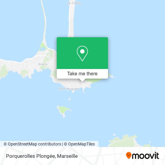 Porquerolles Plongée map