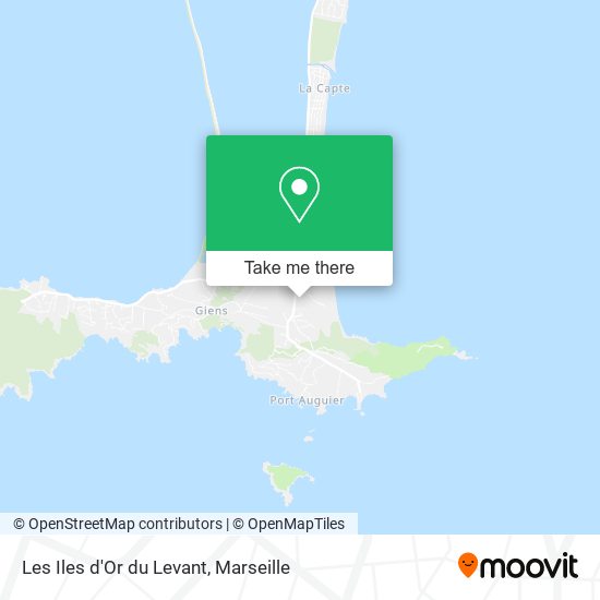 Les Iles d'Or du Levant map