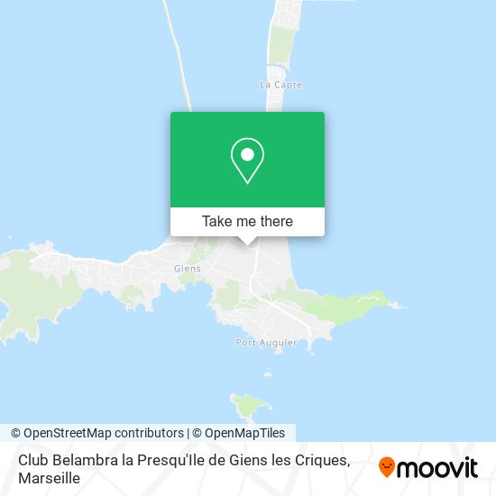 Club Belambra la Presqu'Ile de Giens les Criques map