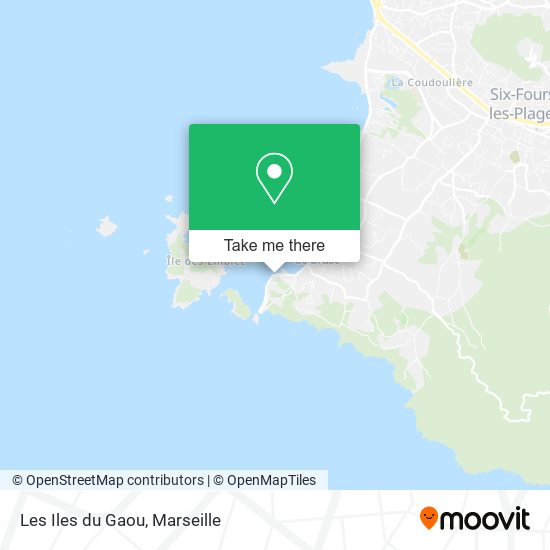 Les Iles du Gaou map