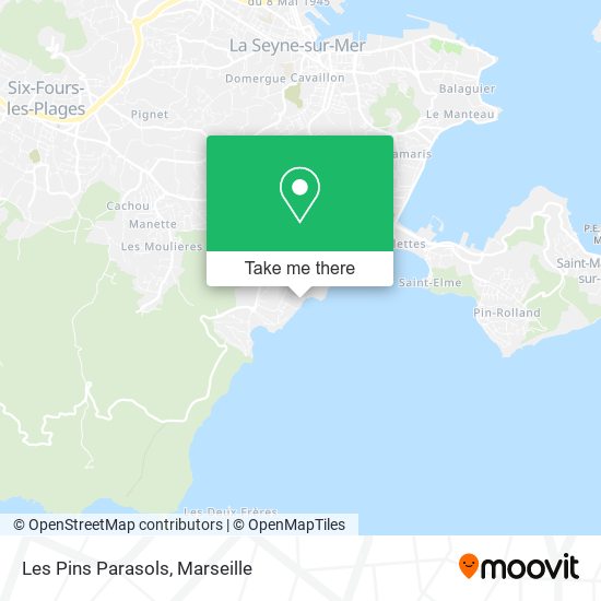 Les Pins Parasols map