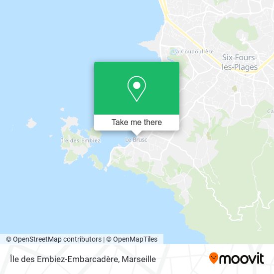 Île des Embiez-Embarcadère map