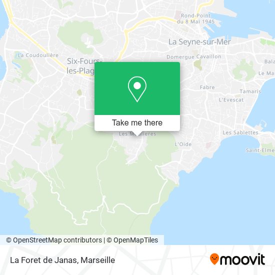 La Foret de Janas map
