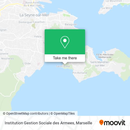 Institution Gestion Sociale des Armees map