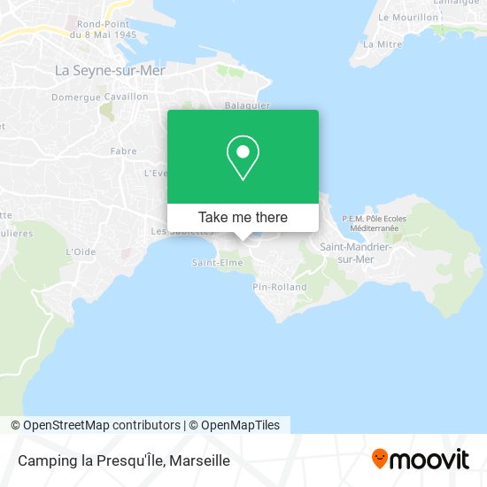 Camping la Presqu'Île map