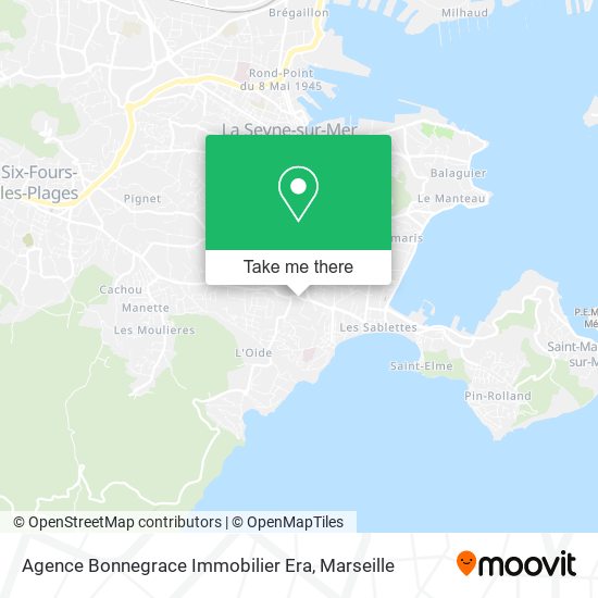 Agence Bonnegrace Immobilier Era map
