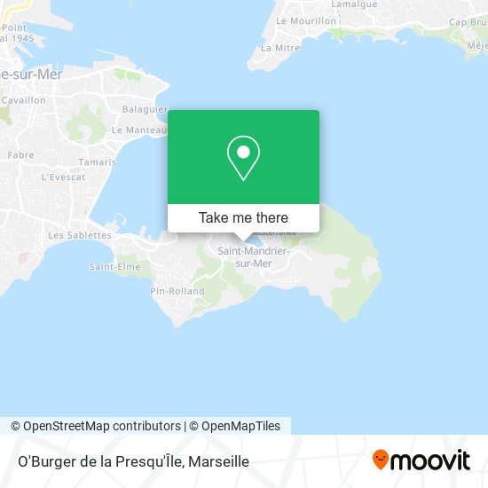 O'Burger de la Presqu'Île map