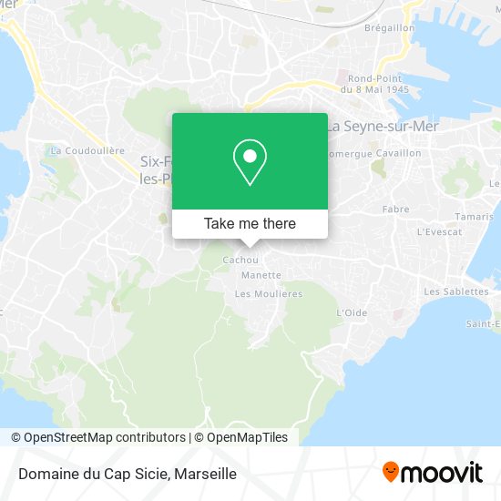 Domaine du Cap Sicie map