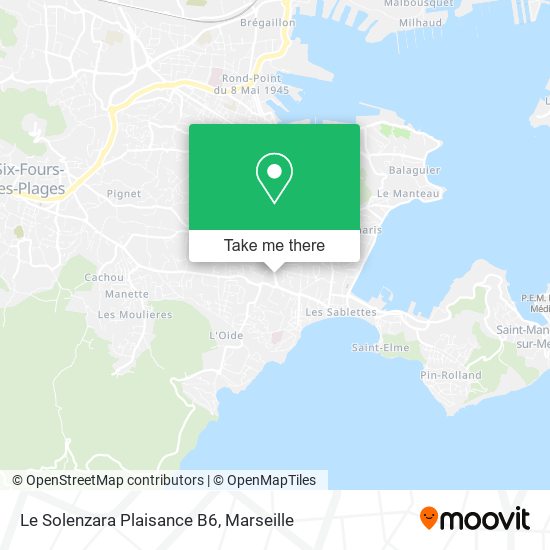 Le Solenzara Plaisance B6 map