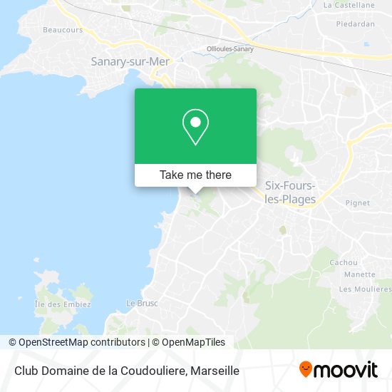 Club Domaine de la Coudouliere map