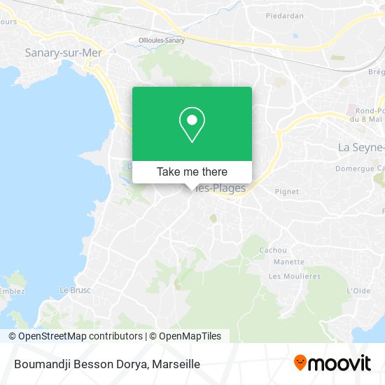 Boumandji Besson Dorya map