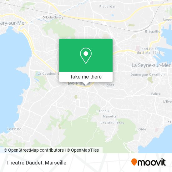 Théâtre Daudet map