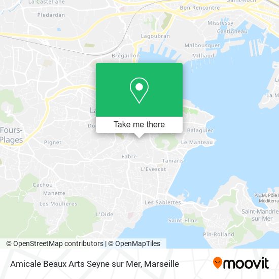 Amicale Beaux Arts Seyne sur Mer map