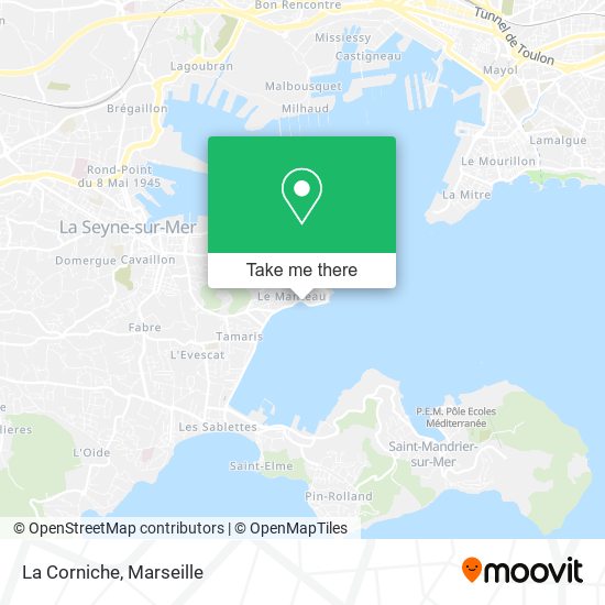La Corniche map