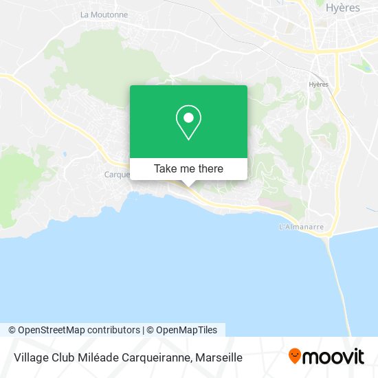 Village Club Miléade Carqueiranne map