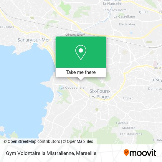 Gym Volontaire la Mistralienne map