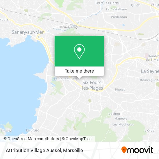 Attribution Village Aussel map