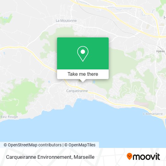 Carqueiranne Environnement map