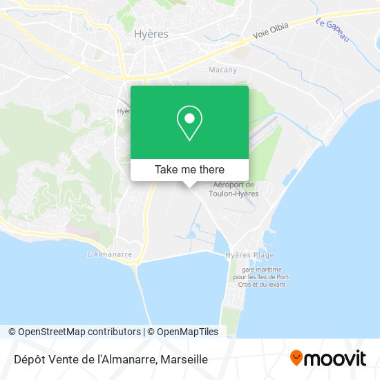 Dépôt Vente de l'Almanarre map