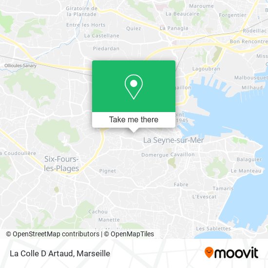 La Colle D Artaud map
