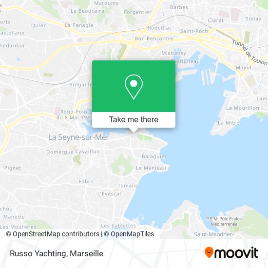 Russo Yachting map