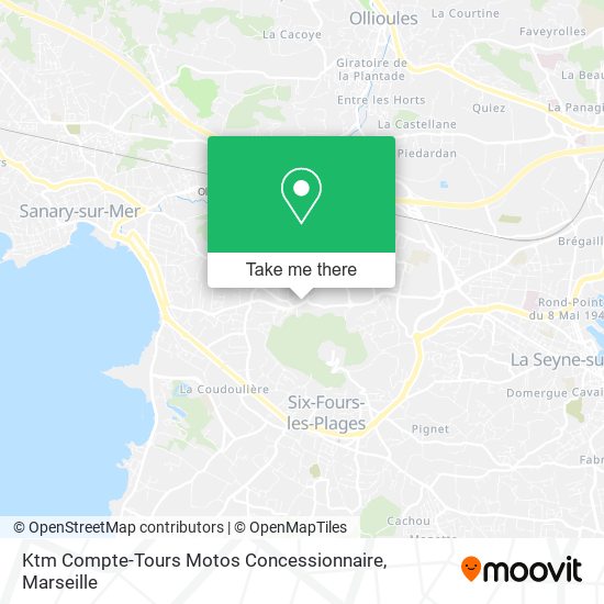 Ktm Compte-Tours Motos Concessionnaire map