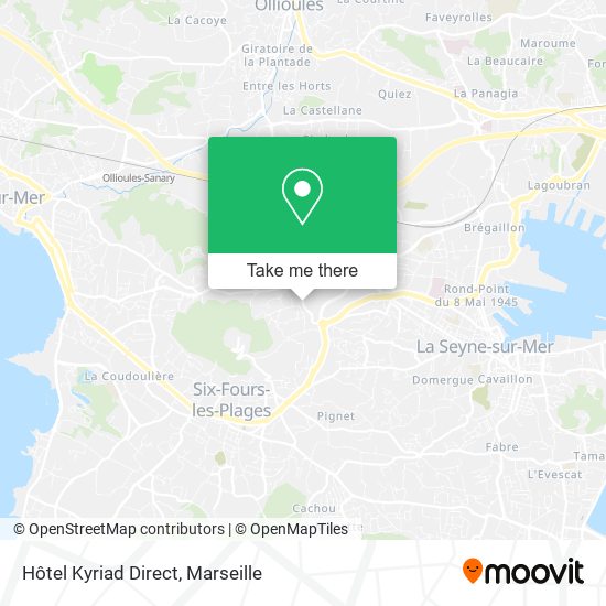 Hôtel Kyriad Direct map