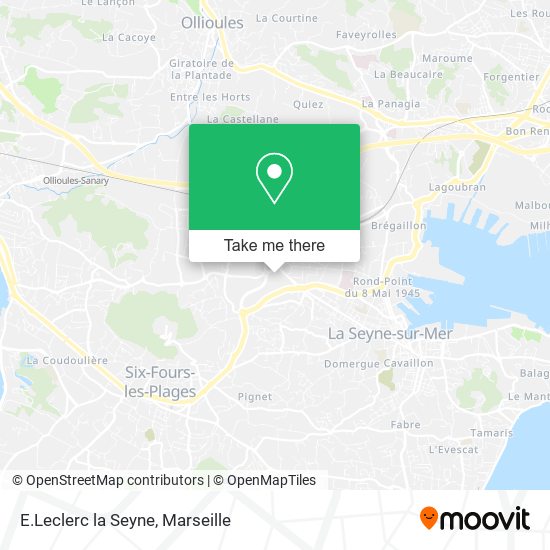 E.Leclerc la Seyne map