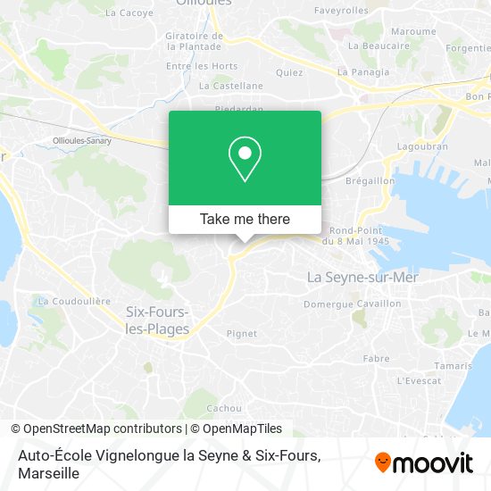 Auto-École Vignelongue la Seyne & Six-Fours map