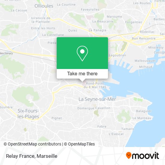 Relay France map