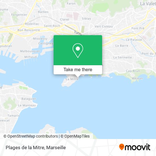 Plages de la Mitre map