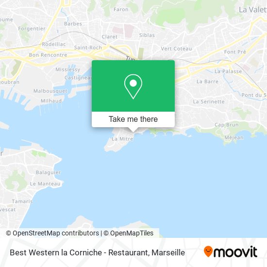 Best Western la Corniche - Restaurant map