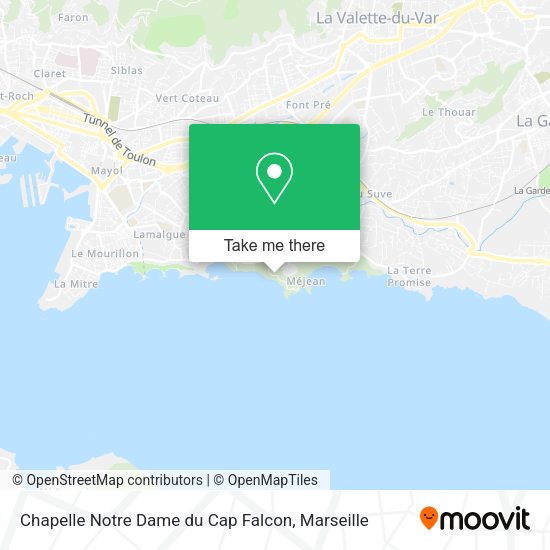 Chapelle Notre Dame du Cap Falcon map