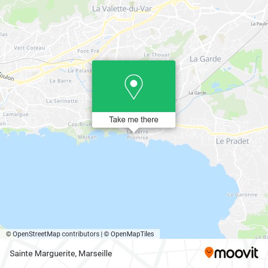 Sainte Marguerite map
