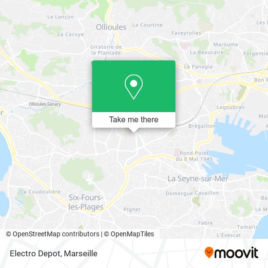 Electro Depot map