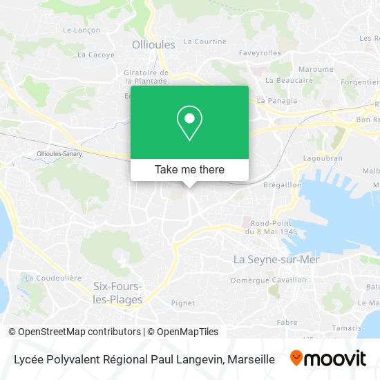 Lycée Polyvalent Régional Paul Langevin map