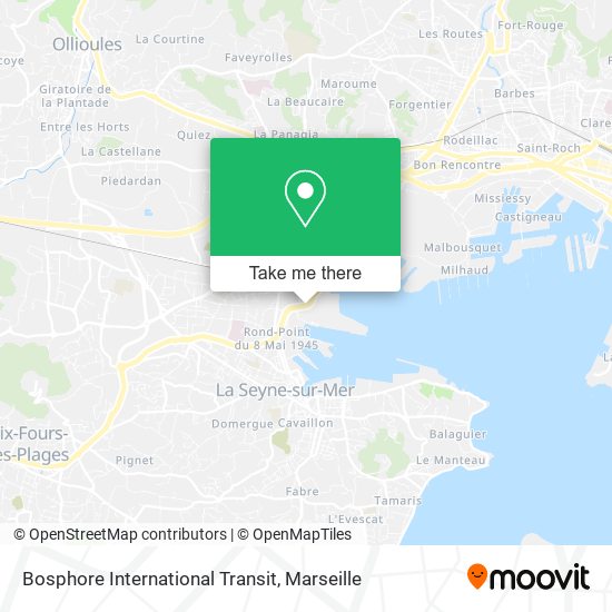 Bosphore International Transit map