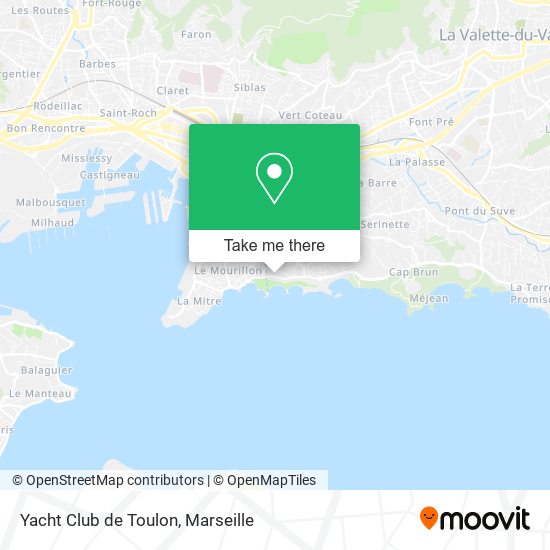 Yacht Club de Toulon map