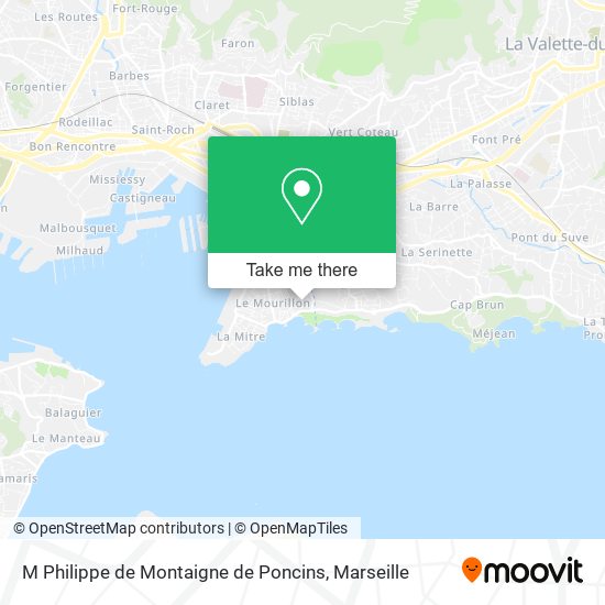 M Philippe de Montaigne de Poncins map