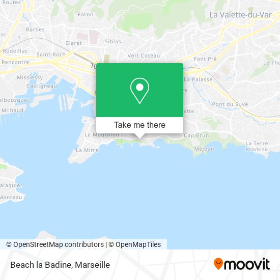 Beach la Badine map