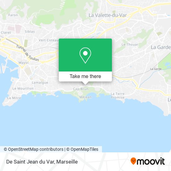 De Saint Jean du Var map