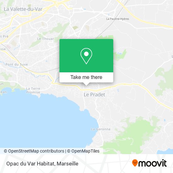 Opac du Var Habitat map